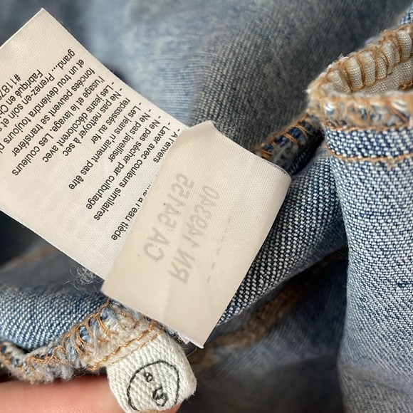 Free People Rolla’s Have A Nice Day Retro Embroidered Denim Jacket – Small - Picture 6 of 7